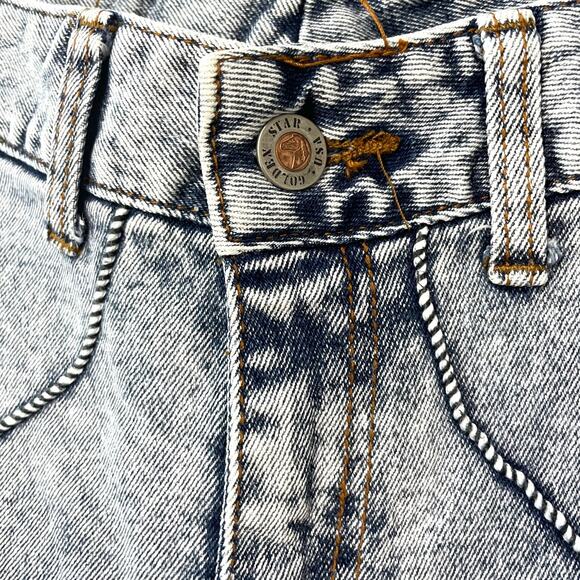 Vintage Golden Star USA Womens Skinny Jeans 11/12 Acid Wash Western Cowgirl - Picture 8 of 14